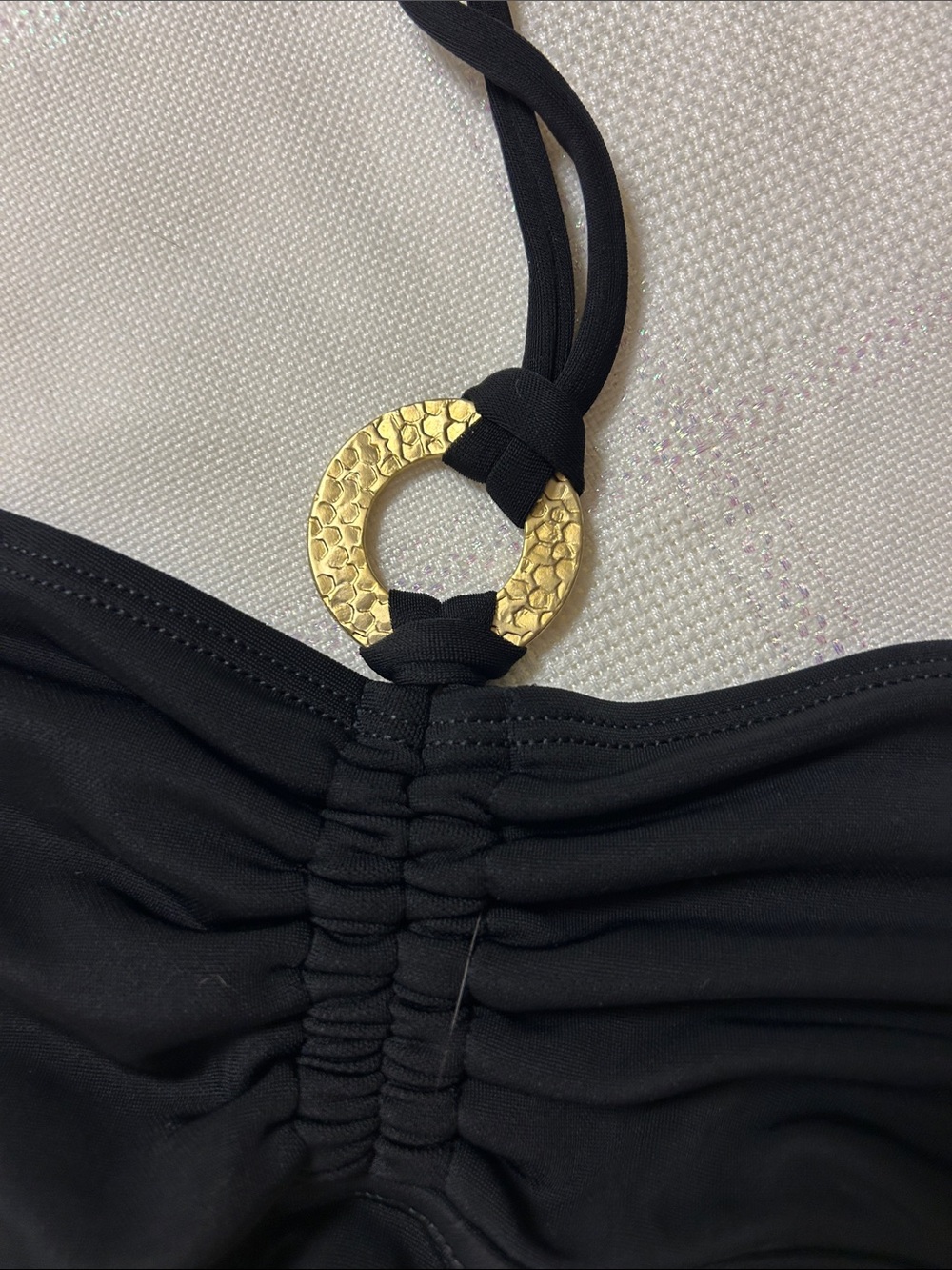 Ralph Lauren Strapless Black Summer Dress with Removable Halter image 4
